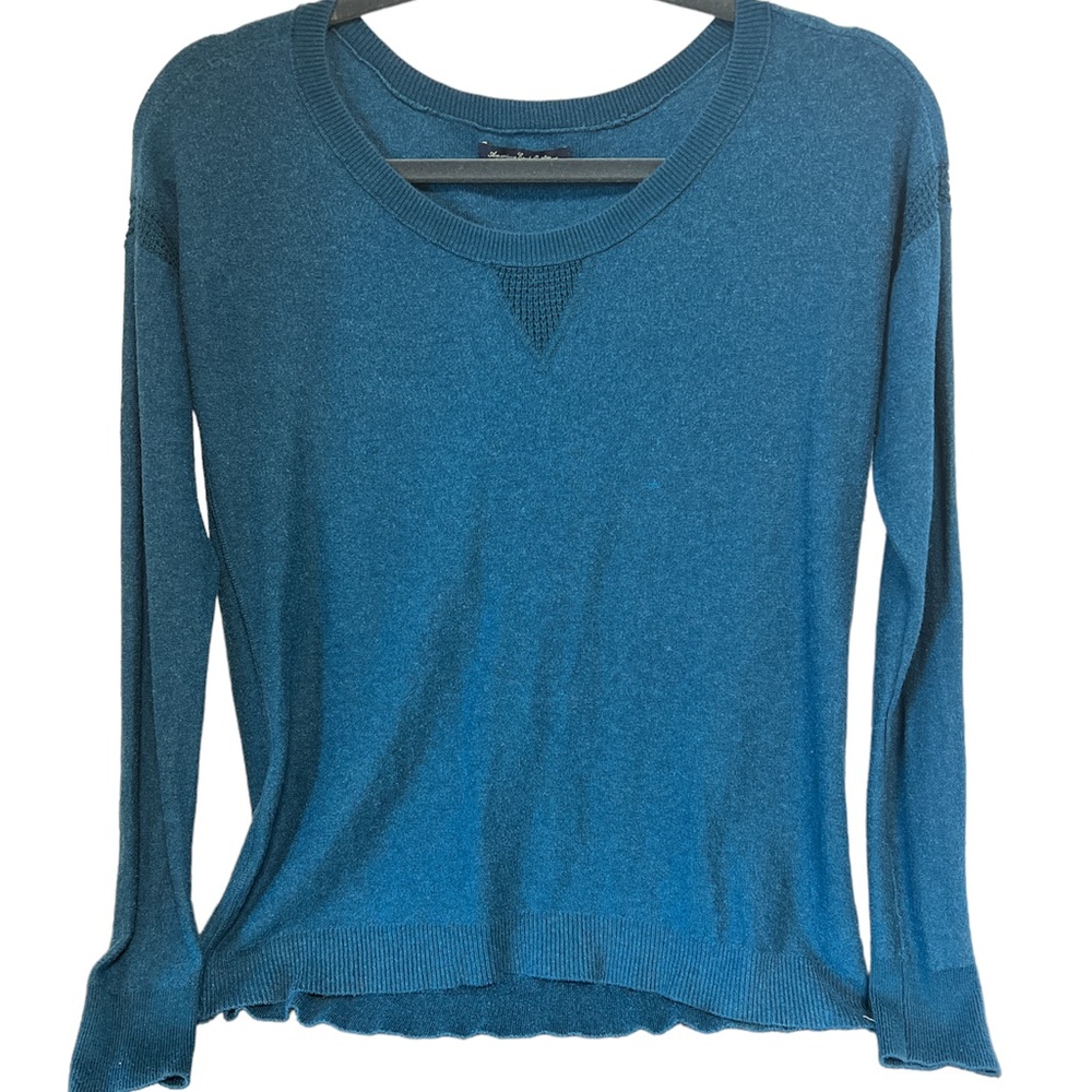 American Eagle Dark Teal Lightweight Sweater XS